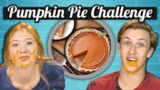 Pumpkin Pie Speed Eating Challenge Teens Vs. Food