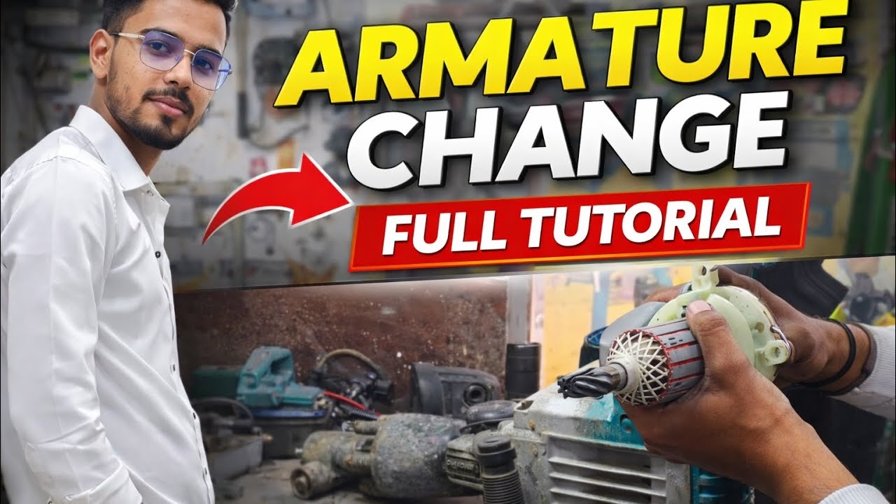 21kg Demolition Hammer Repairing Armature Replacement Full Tutorial Video Hindi 😱