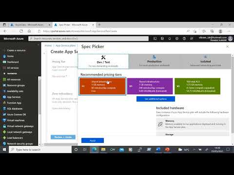 Azure PaaS services
