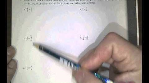 decomposing fractions using area model