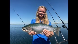 Trolling for huge trout, the right way!