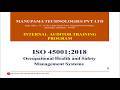 ISO 45001:2018 – Occupational Health & Safety Auditing Guide | Manupama Technologies Pvt. Ltd.