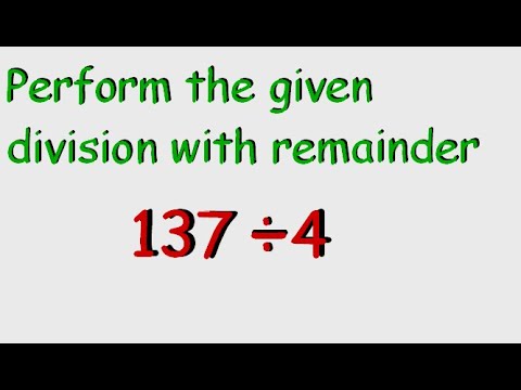 Division With Remainder - Example