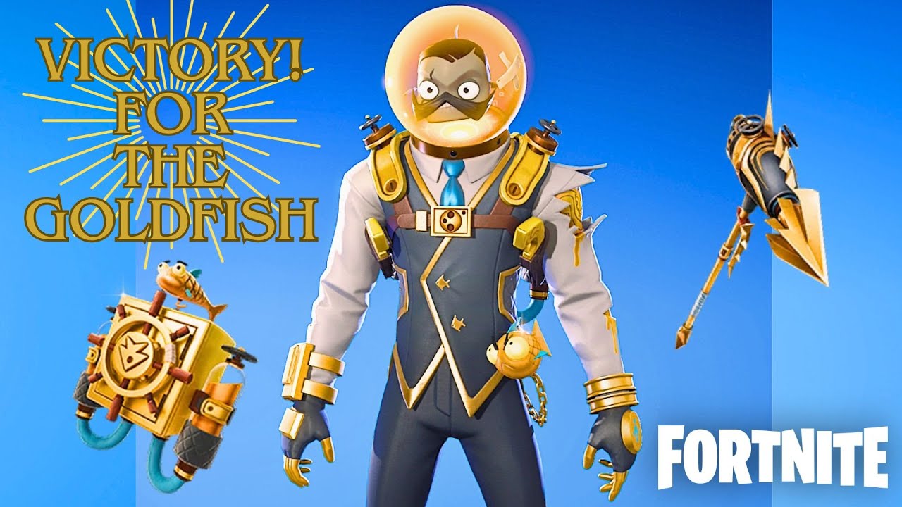 Victory! for THE GOLDFISH in a FORTNITE Solo Match. YouTube