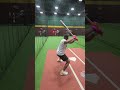 FIRST PITCH SWINGING AT DBATS #baseball #baseballlove #summeronshorts