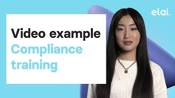 Compliance Training: Elai.io template example