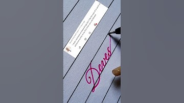 "Devesh"✨️in Cursive Handwriting #shorts #youtubeshorts #calligraphy #viral