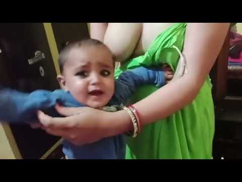 New hot breastfeeding village mom indian vlog mundan