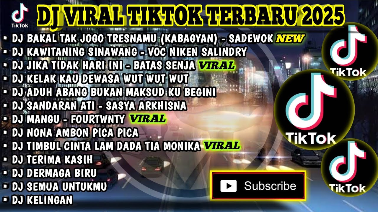 DJ VIRAL TIKTOK TERBARU 2025 | KABAGYAN - SADEWOK | KAWITANING SINAWANG - VOC NIKEN SALINDRY