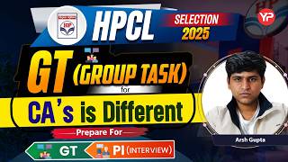 Group Task for CAs are different, Arsh selected as chartered accountant in HPCL | Prepare GT & PI