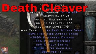 D2R Unique Items - Death Cleaver Berserker Axe