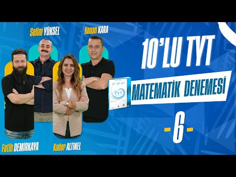 345 YAYINCILIK 10'LU TYT MATEMATİK DENEMESİ | 6