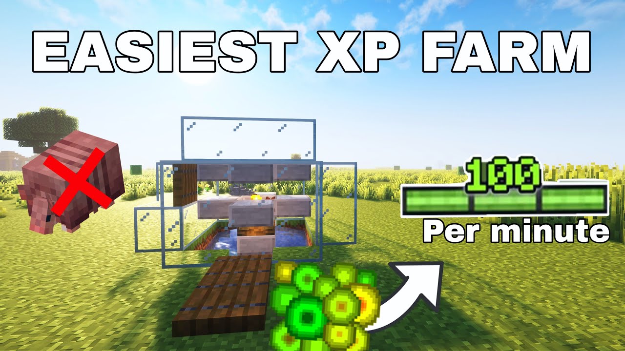 Easiest XP Farm in Minecraft 1.21.8 – 100 XP Per Minute! (No Armadillos ...