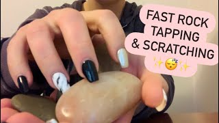 ⚡️FAST ASMR //⛰ Rock Tapping & Scratching // Triggers for Sleep // No Talking