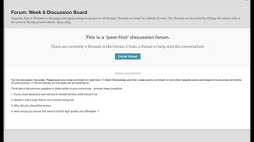 How to create a "Post First" discussion forum in Blackboard
