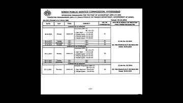 SPSC Update II Accountant BPS-17 II Computer Programmer BPS-17 & Interview Programme II Finance Dept