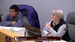 Human Rights Commission Meeting -Tuesday, February 18, 2025