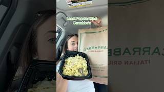 Least Popular Meal Carrabba’s 🍝🍗🫛🍄🟫#carrabbas #carrabbasitaliangrill #carrabbasfoodreview