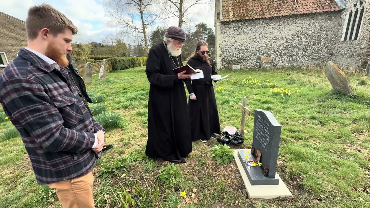 Joseph Larter Orthodox Grave Stone Blessing - March 16 2025