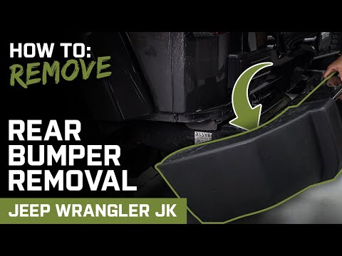 Remove stock rear bumper, Wrangler JK