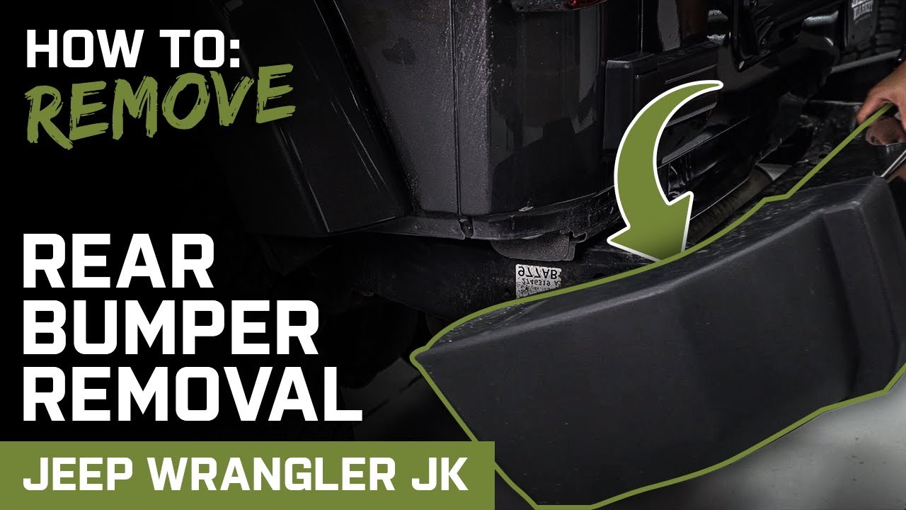 How to Remove Stock Rear Bumper | Wrangler JK