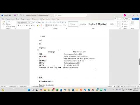 Part 49 - PostgreSQL - PL pgSQL - Functions with SQL and PLPGSQL By Ramesh Babu Bollu