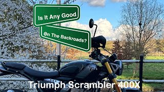 Triumph Scrambler 400X  Is it any good on the backroads?