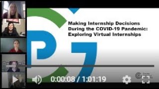 Making Internship Decisions During the COVID 19 Pandemic: Exploring Virtual Internships