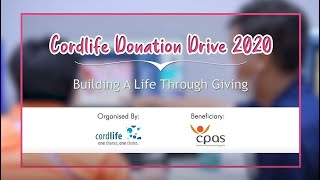 Cordlife Donation Drive 2020