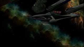 Star Trek: Blender animation USS Excelsior vs Klingons