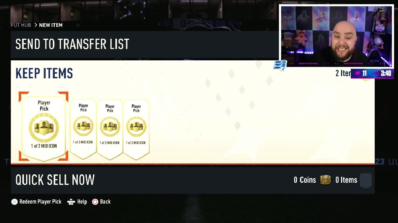 Bateson87 opens 4x Mid Icon Player Picks