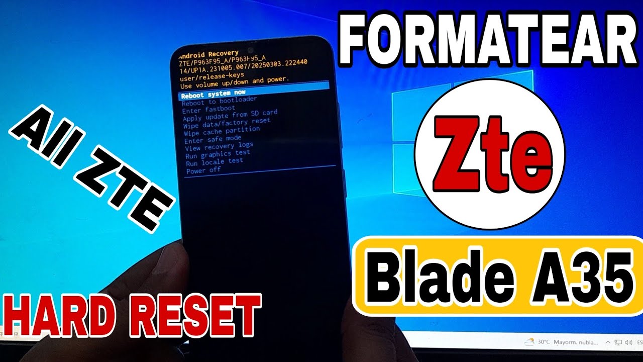 Formatear ZTE Blade A35 | Android 14 ✅