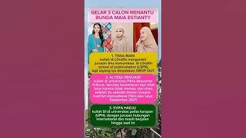 gelar calon menantu bunda Maia Estianty #tissabiani #syifahadju #maiaestianti #trending #artist #fyp