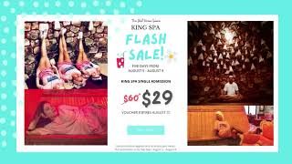 King Spa 50% Flash Sale August