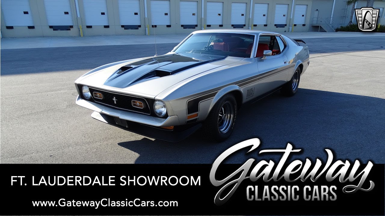 1971 Ford Mustang Mach 1 - Gateway Classic cars of Ft. Lauderdale #1082 ...