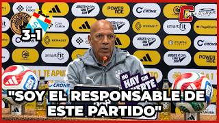 SPORTING CRISTAL: ROBERTO MOSQUERA PRESS CONFERENCE IN CUSCO AFTER LOSING THE TOP SPOT IN THE CLA...