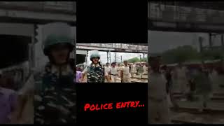 Agniveer Agnipath protest mai police ki entry ...#shorts #indain army