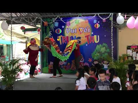 Tiết mục múa lân Trung thu 2018 của khối Chồi