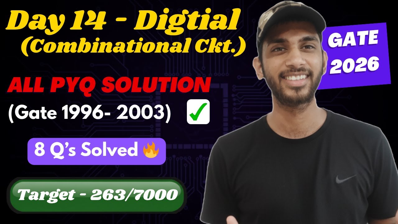 Day 14 of 50 PYQs Daily Challenge | Digital Logic | Gate 2026 Exam ...