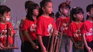HAI DUNIA GEMBIRALAH ll ANGKLUNG  TK Krista Gracia ll Perayaan Natal 2023