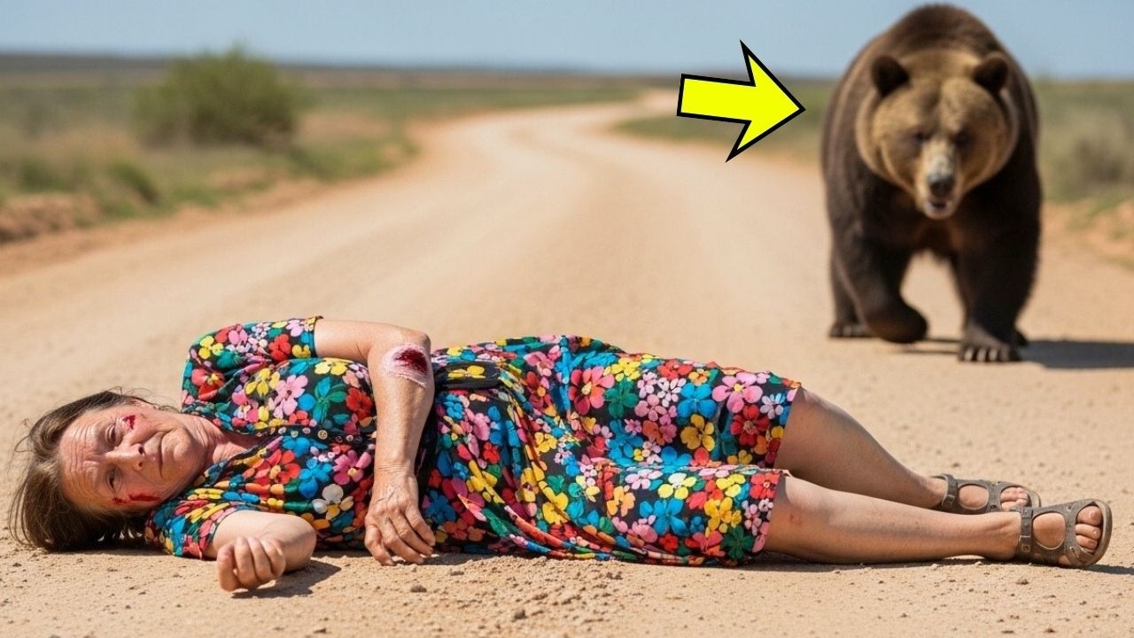 ابن قاسٍ يترك أمه المصابة على طريق ترابي، لكن دبًا يجدها و…