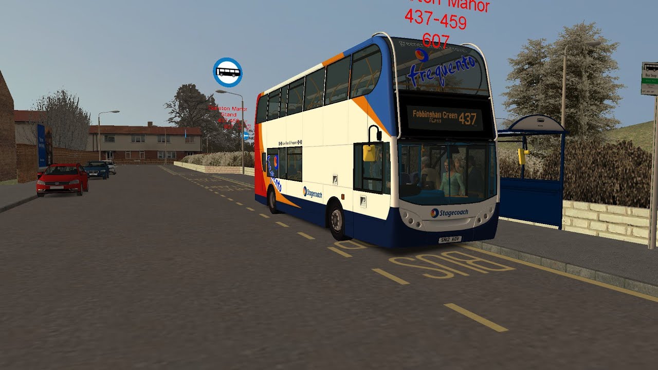 OMSI 2 Bowdenham V5Journey on Route 437 to Fobberingham Green