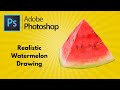 Adobe Photoshop - Drawing Realistic Watermelon