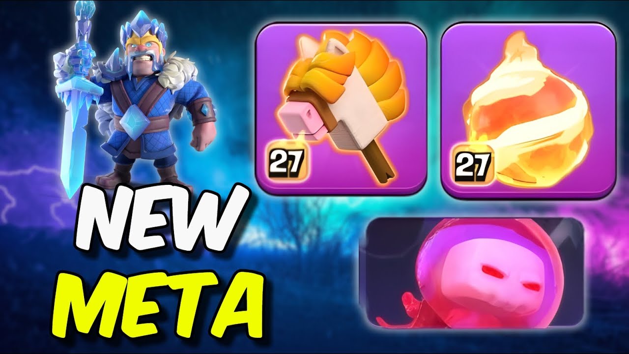 Мета-игра с «лошадками-стикерами» захватывает Clash of Clans.