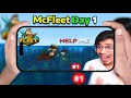 Playing McFleet server on mobile| McFleet survival series day 1|pocket edition|Minecraft #gamerfleet