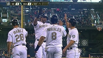 SD@SEA: Morse smashes a three-run homer in the first