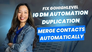 Fix GoHighLevel IG DM Automation Duplication | Merge Contacts Automatically (2025 Tutorial)