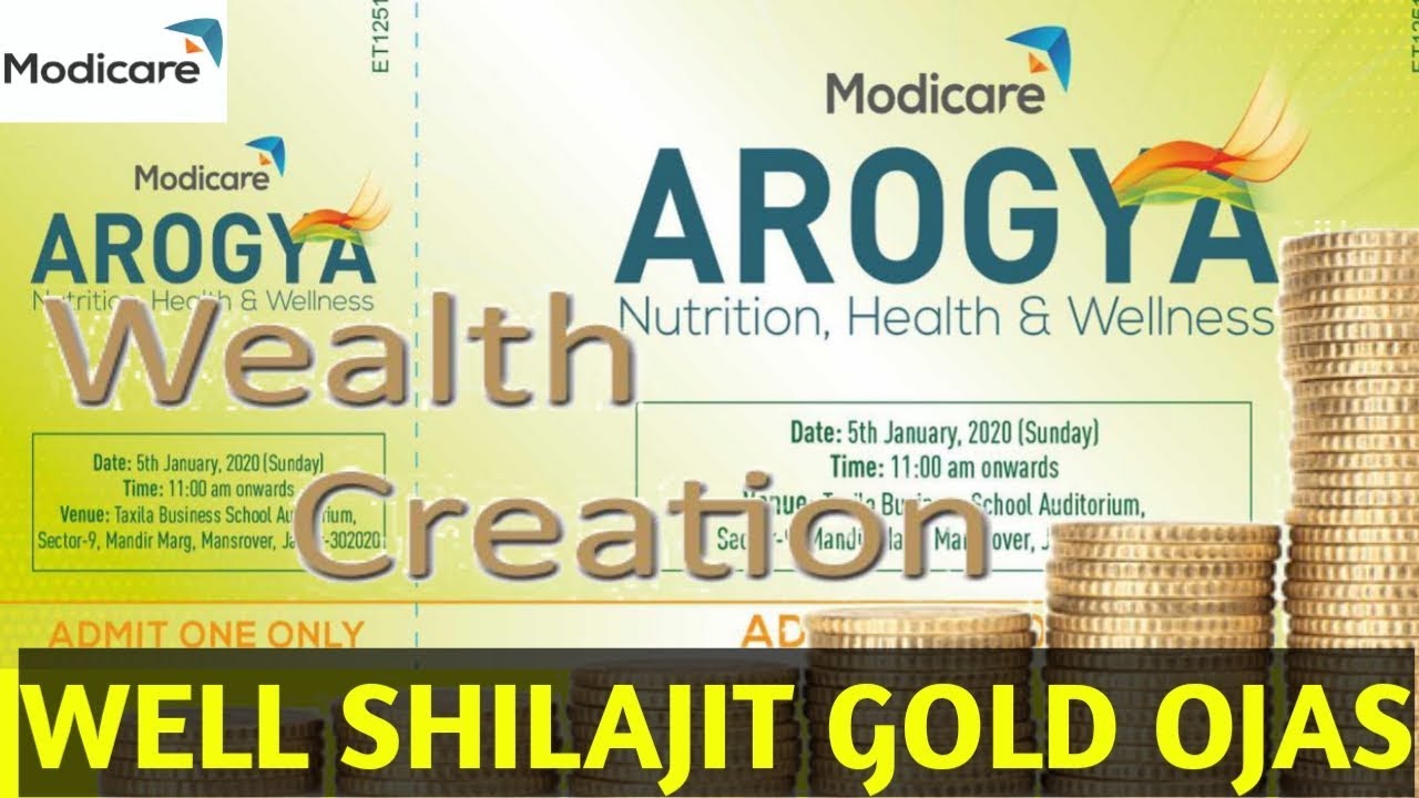 MODICARE WELLNESS TRAINING SHILAJIT OJAS GOLD WITH KESAR & SAFED MUSLI DR.GAUHAR VATSYAYAN