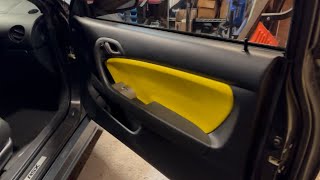 RSX custom door panel upholstery