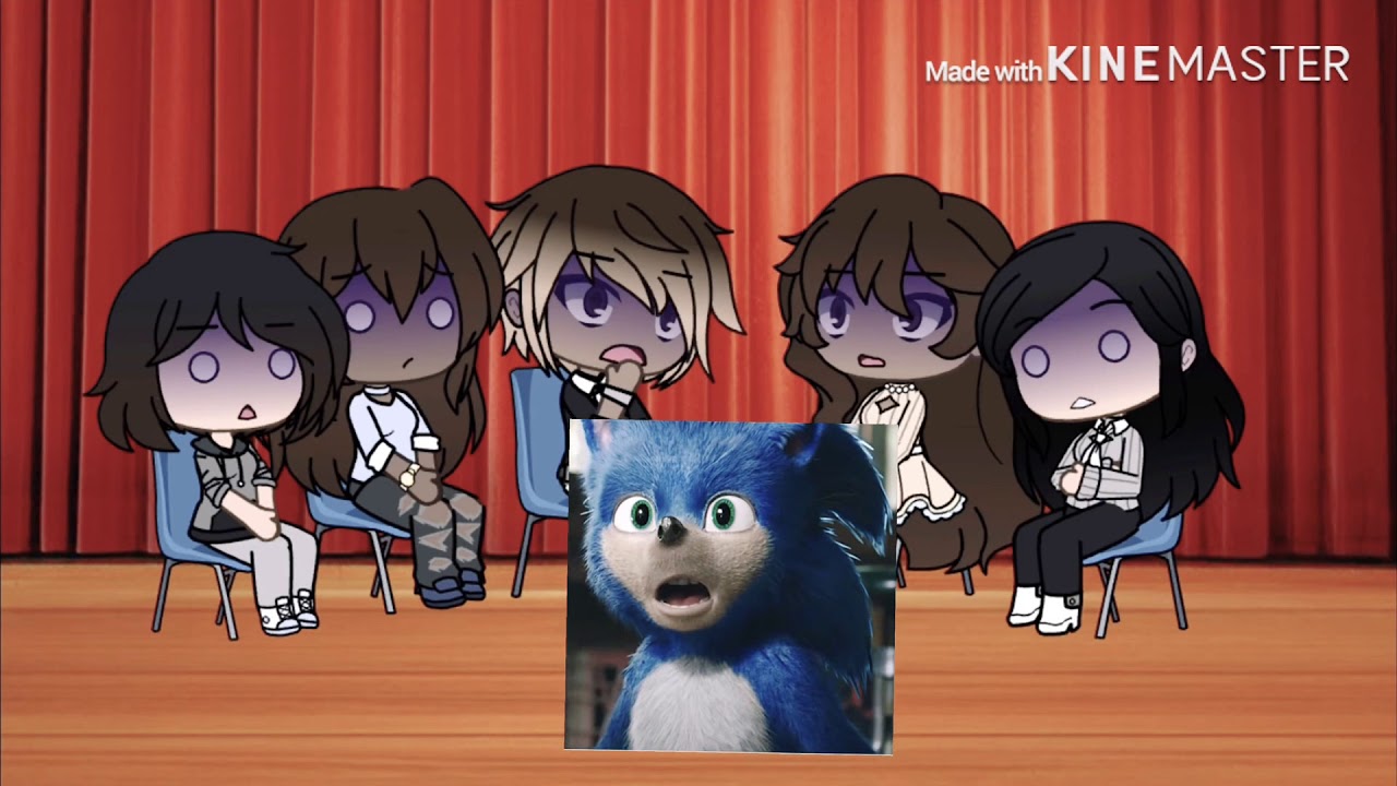 cast of Rottmnt (swap gender) looks at the new sonic movie original